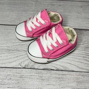 Pink Baby Converse Size 2 Like New